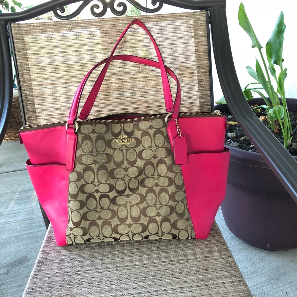 COACH F37231 AVA TOTE IN SIGNATURE PURSE
